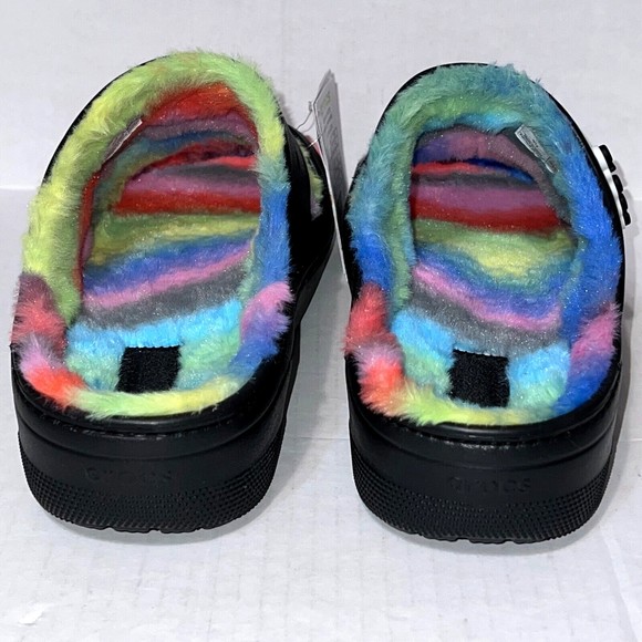 New Crocs Classic Cozzzy Spray Dye Sandal Fuzzy Slipper Unisex Men’s 12 Women 14 main image 9
